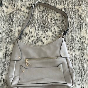 Elegant Gray Shoulder Bag